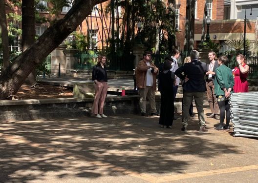 Speakers Corner c 528 x 375 This is a photo of a group meeting at Speakers' Corner